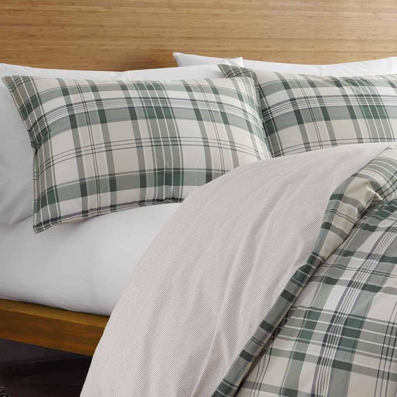 Eddie Bauer - Twin Comforter Set, Reversible Bedding with Matching Sham, Medium Weight, Dorm Essentials (Timbers Green) - Image 3